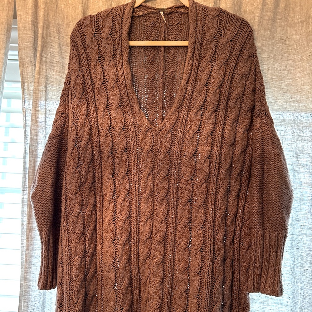 Free People SWEATER Oversized Brown